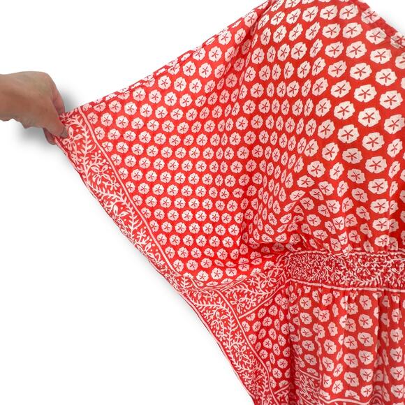 LINDSAY PHILLIPS 60's Inspired Poncho Top/Swim Cover M/L Coastal Hippie Festival - Picture 4 of 6